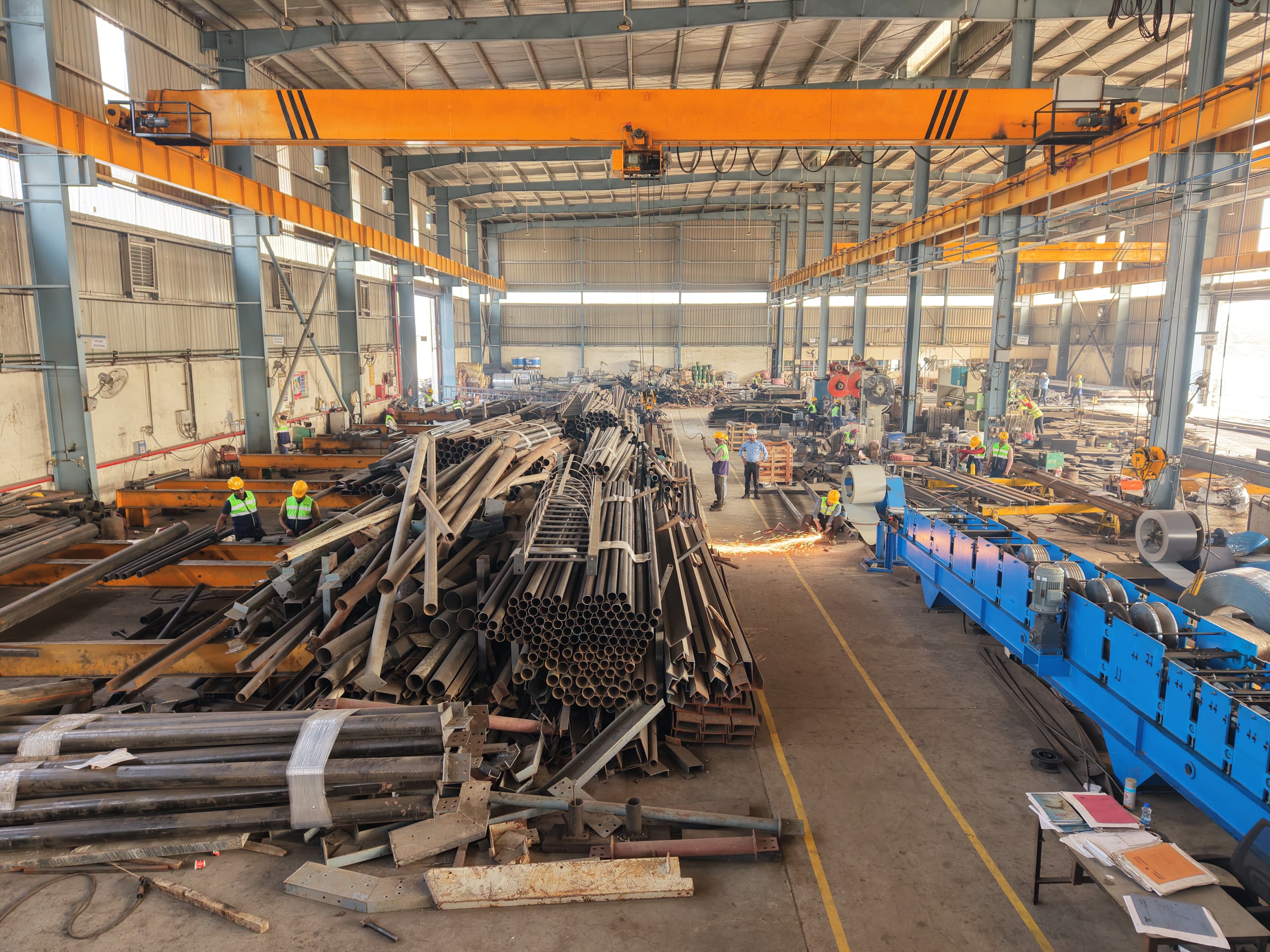 Integrated Factory Floor at Steelbuild Infra Projects