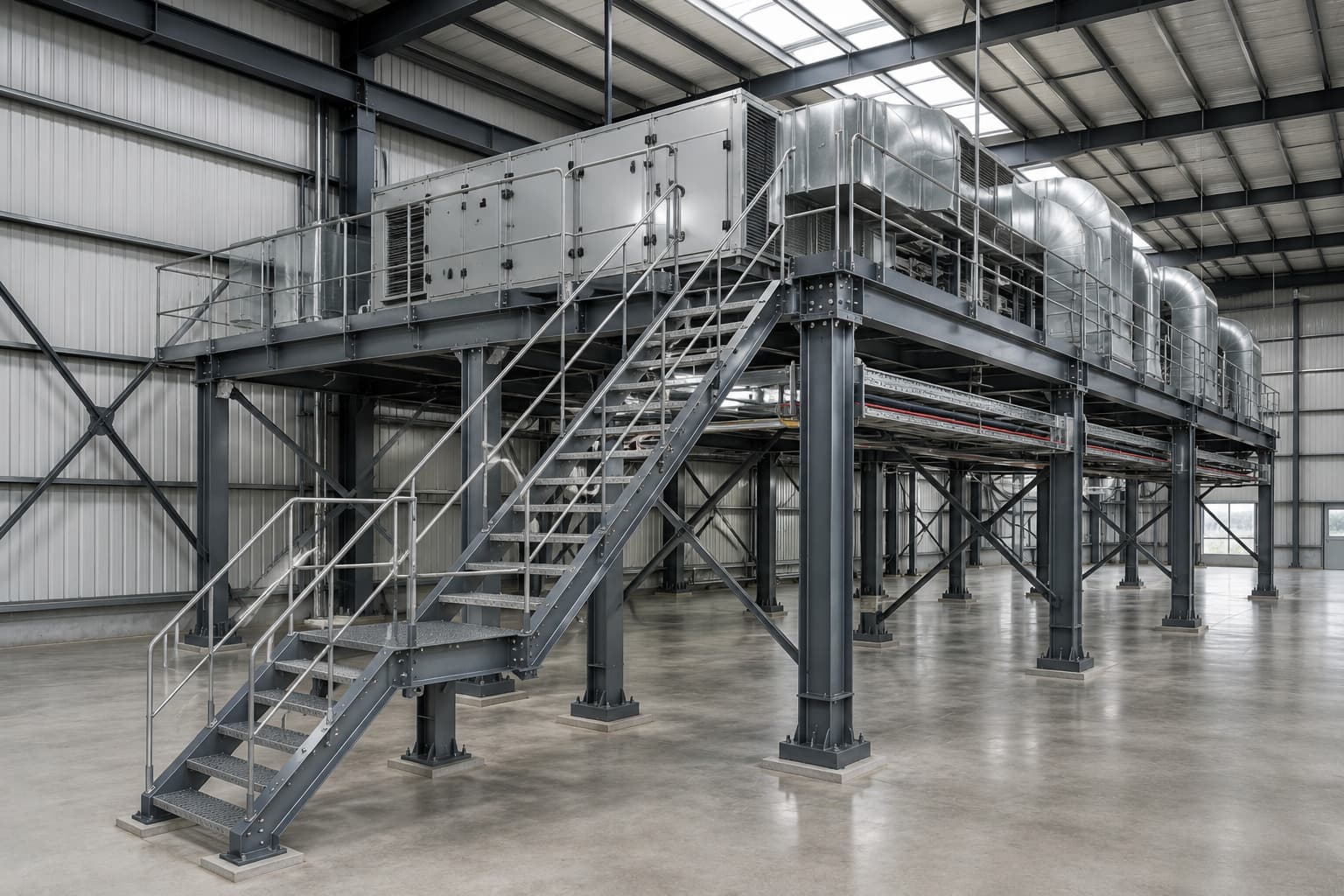Equipment Platforms industrial steel staircase application