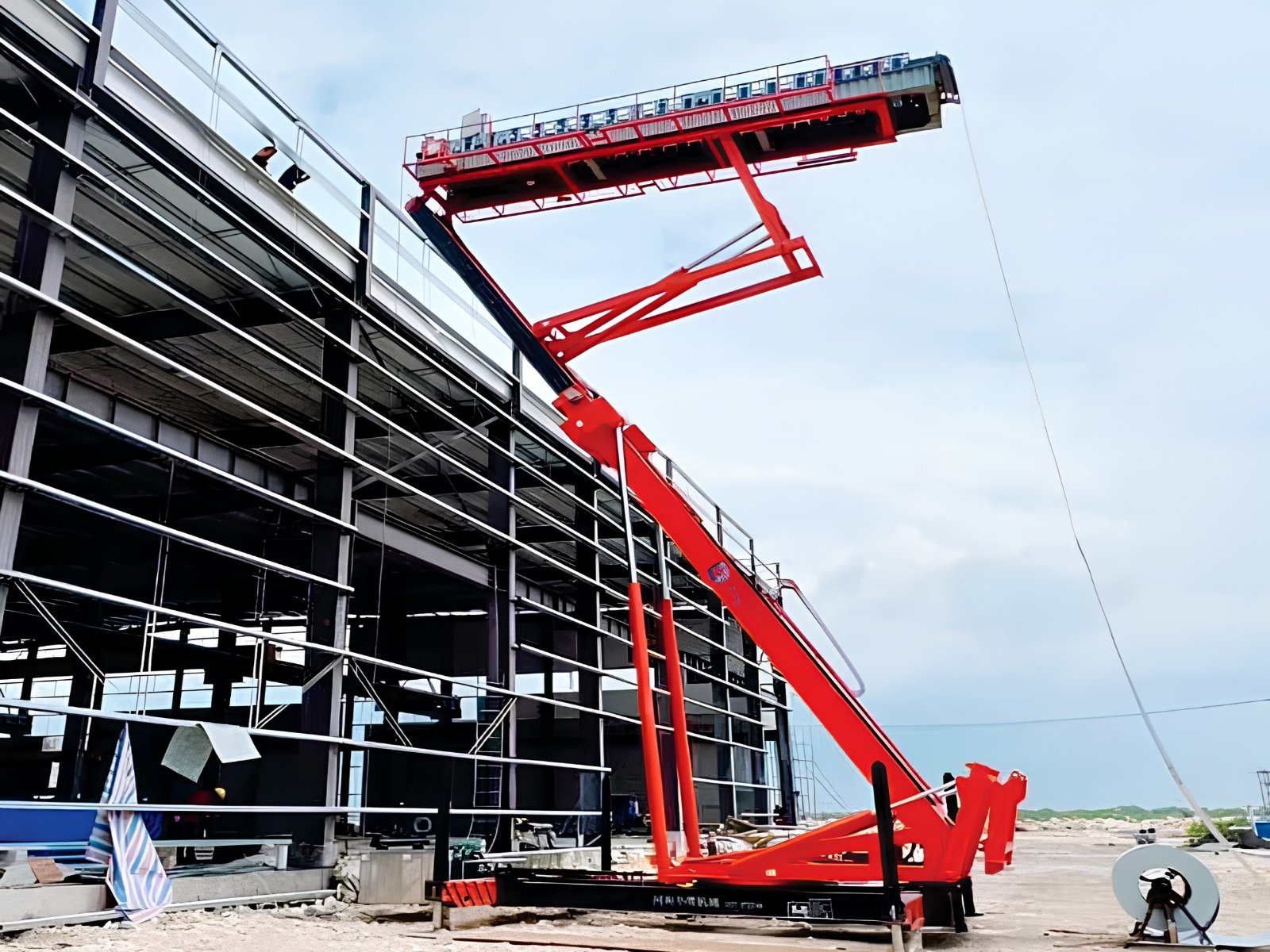 Standing Seam Roll Forming Machine at Steelbuild manufacturing facility